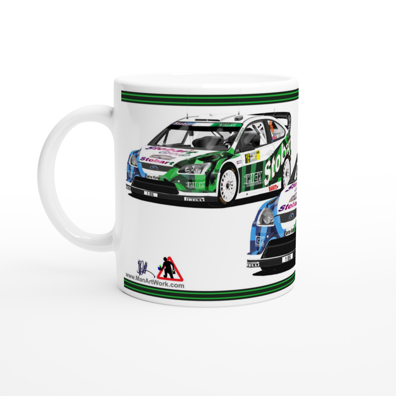 Ford Focus Stobbart Rally Car Mug