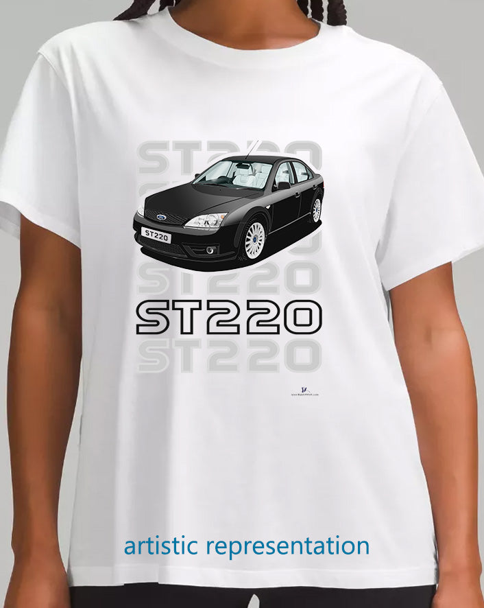 Ford Mondeo MK3 ST220 Hatchback in Black & White T Shirt