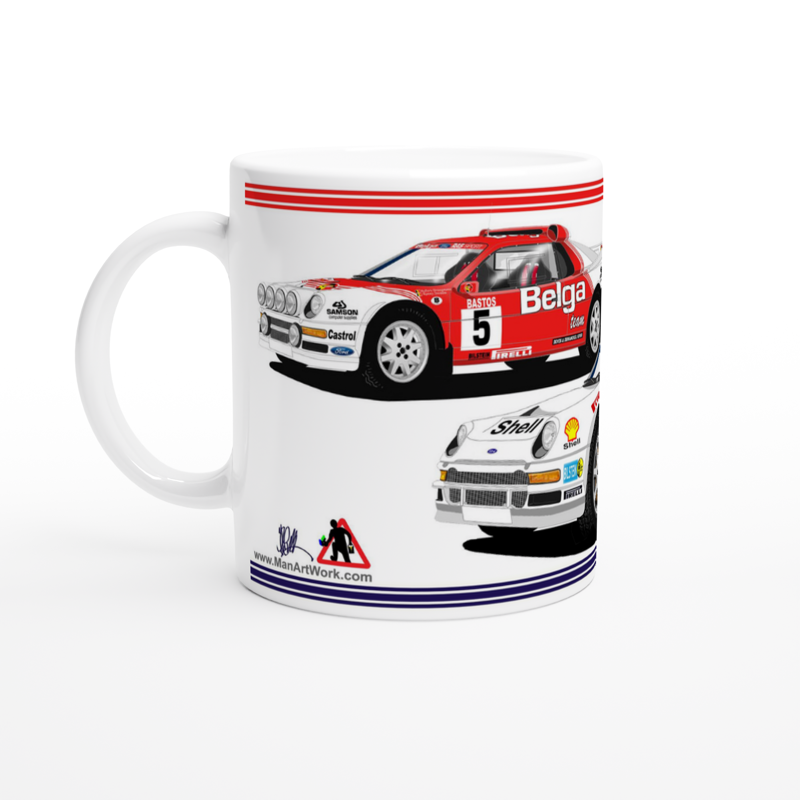 Ford RS200 Rally Car Mug
