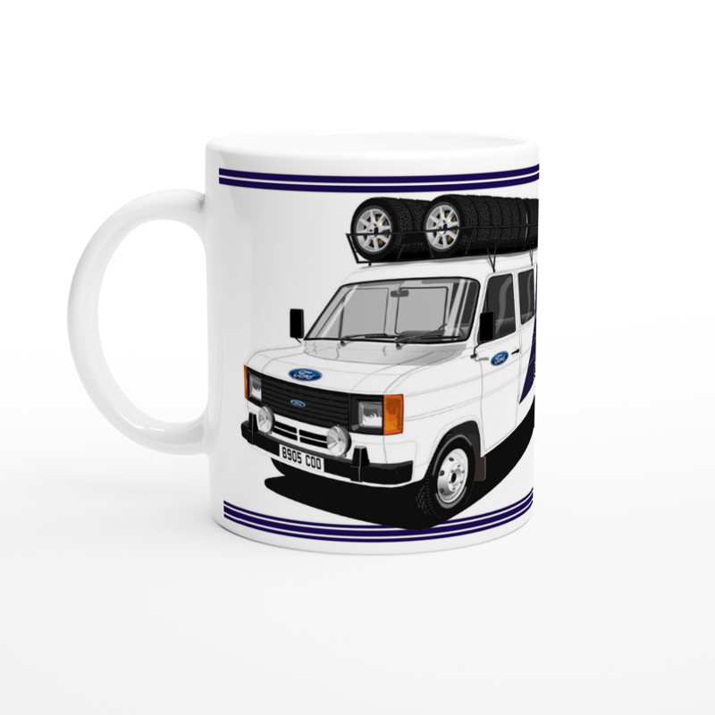 Ford RS200 Rally Car with van Mug