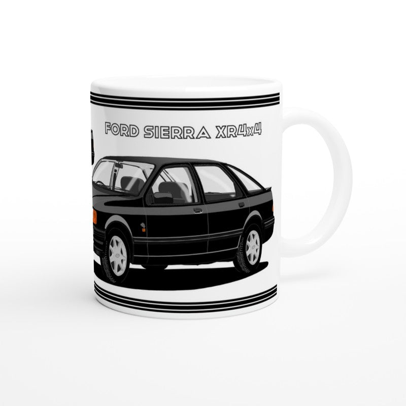 Ford Sierra XR4x4 in Black Art Mug