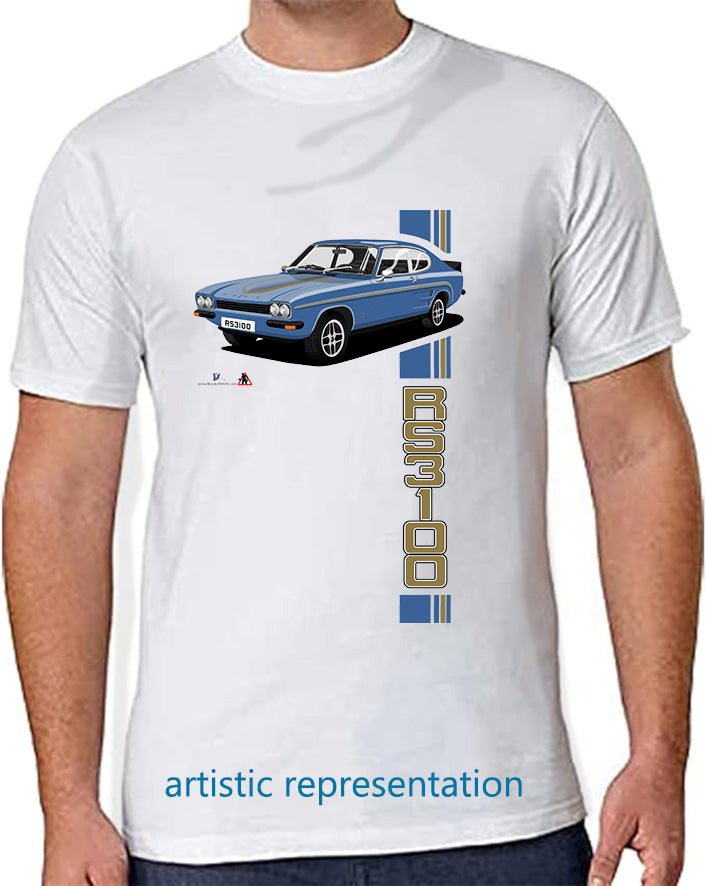 Ford Capri Mk1 RS3100 in Blue T Shirt