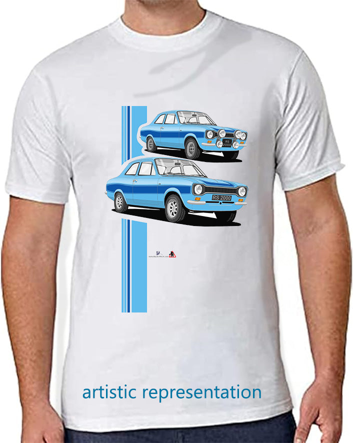 Ford Escort Mk1 RS2000 in Blue T Shirt