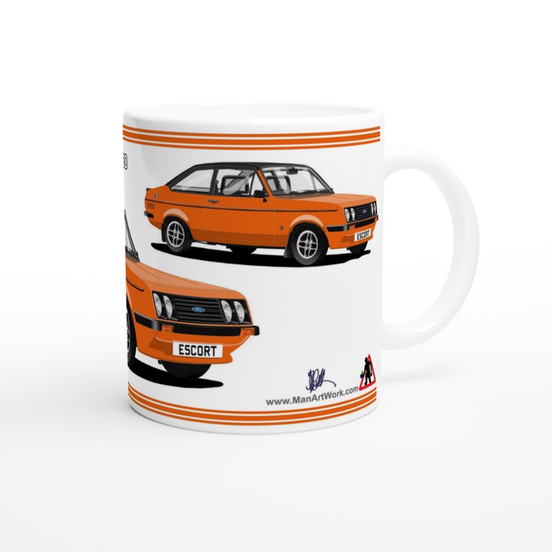 Ford Escort Mk2 RS2000 Mug (Orange Car) Mug