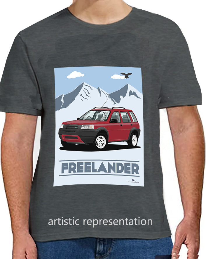 Land Rover Freelander 1 5 Door in Red Art T Shirt