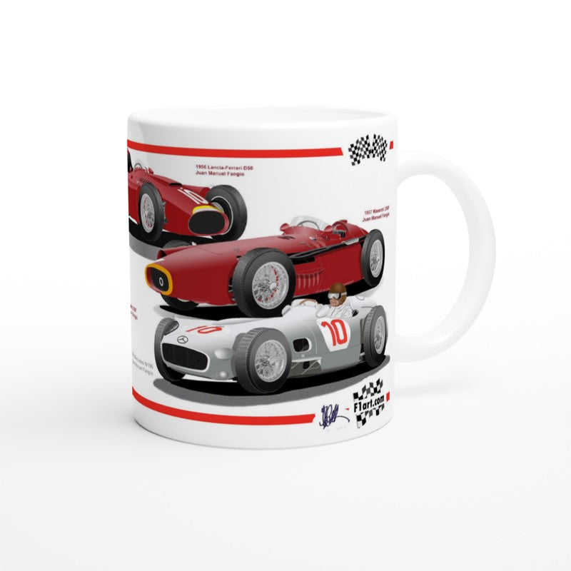 Juan Manuel Fangio F1 Motor Racing Cars Art Mug