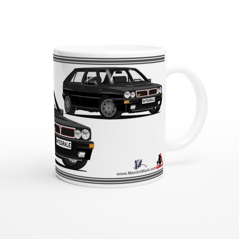 Lancia Delta Integrale in Black Car Mug