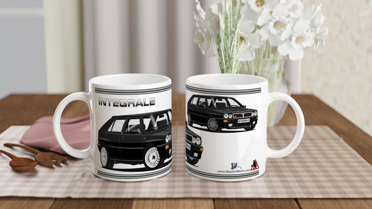 Lancia Delta Integrale in Black Car Mug
