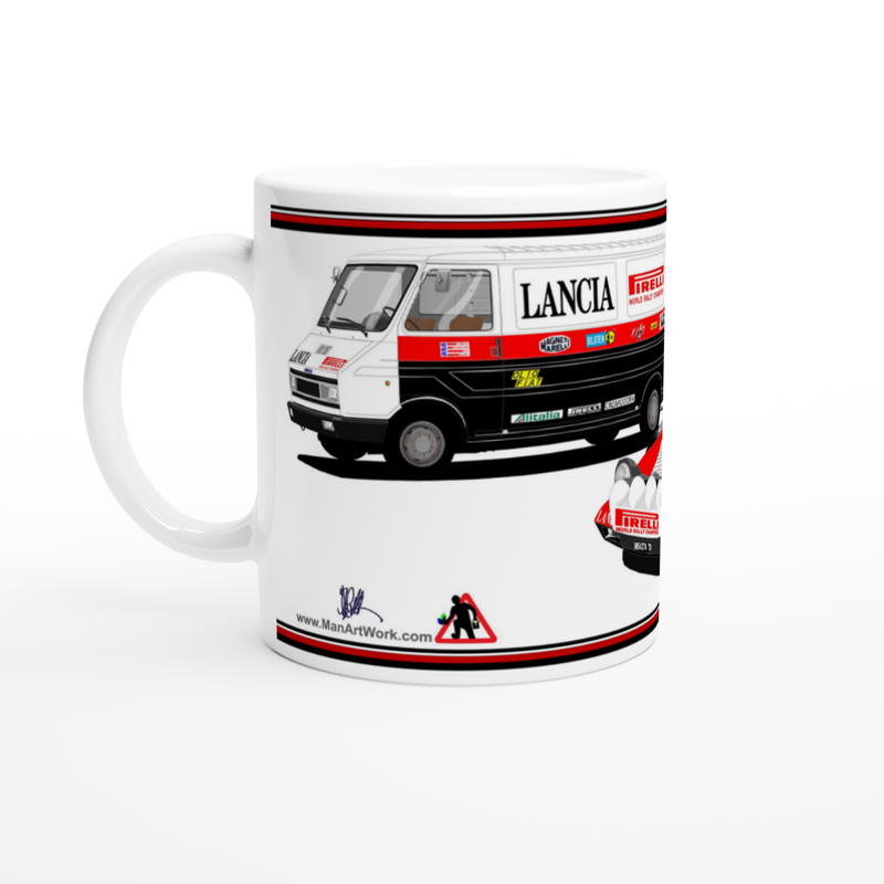 Lancia Stratos Pirelli Rally Car with Van Mug