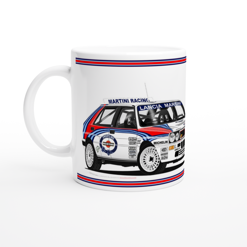 Lancia Super Delta Rally Car with Van Mug