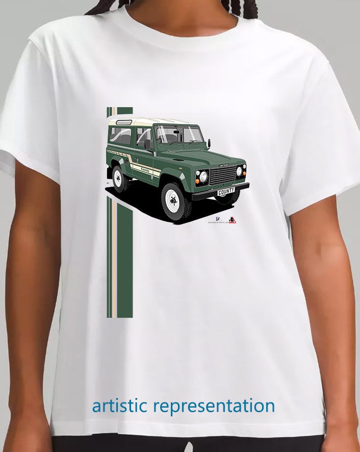 Land Rover County 90 in Green T Shirt