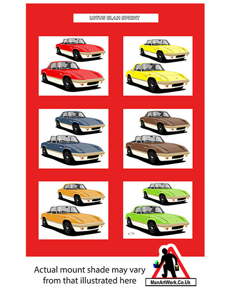 Lotus Elan Sprint A4 Art Print