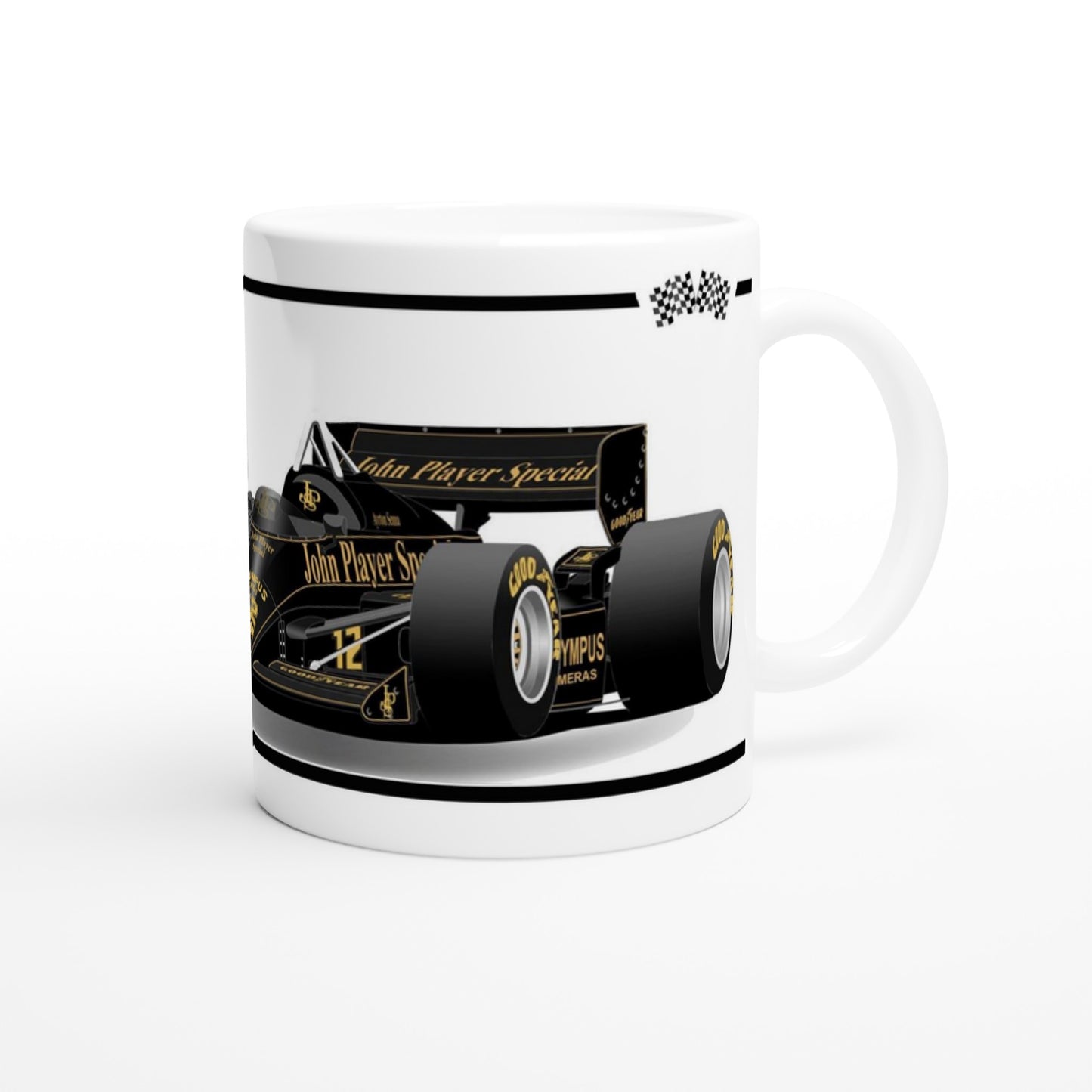 Lotus 97T F1 Motor Racing Art Mug