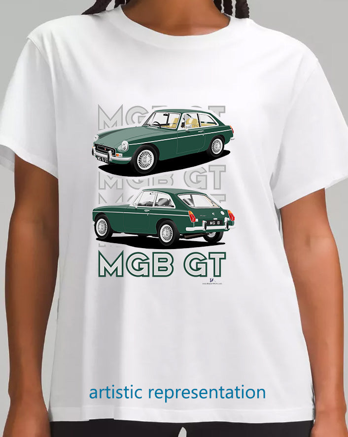 MG B GT Mk2 in Green Art T Shirt