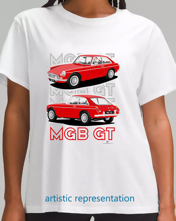 MG B GT Mk1 in Red Art T Shirt