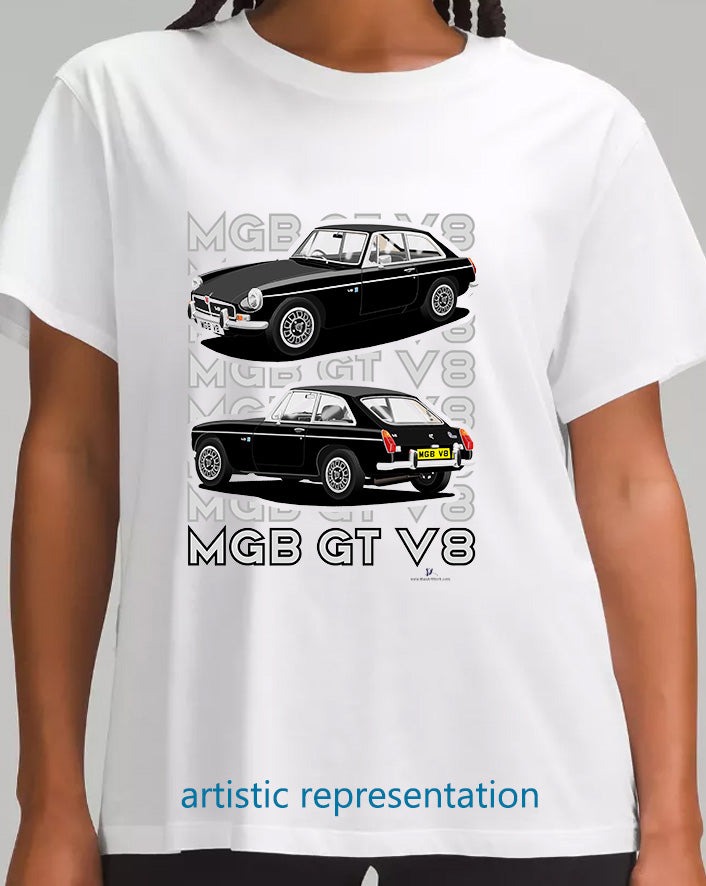 MG B GT V8 in Black T Shirt