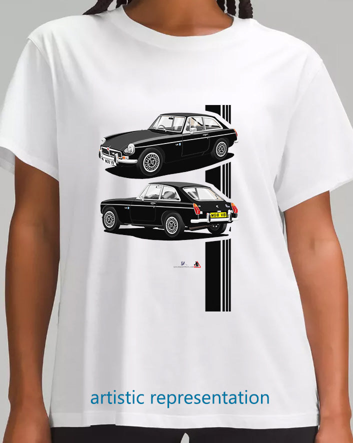 MG B GT V8 in Black T Shirt