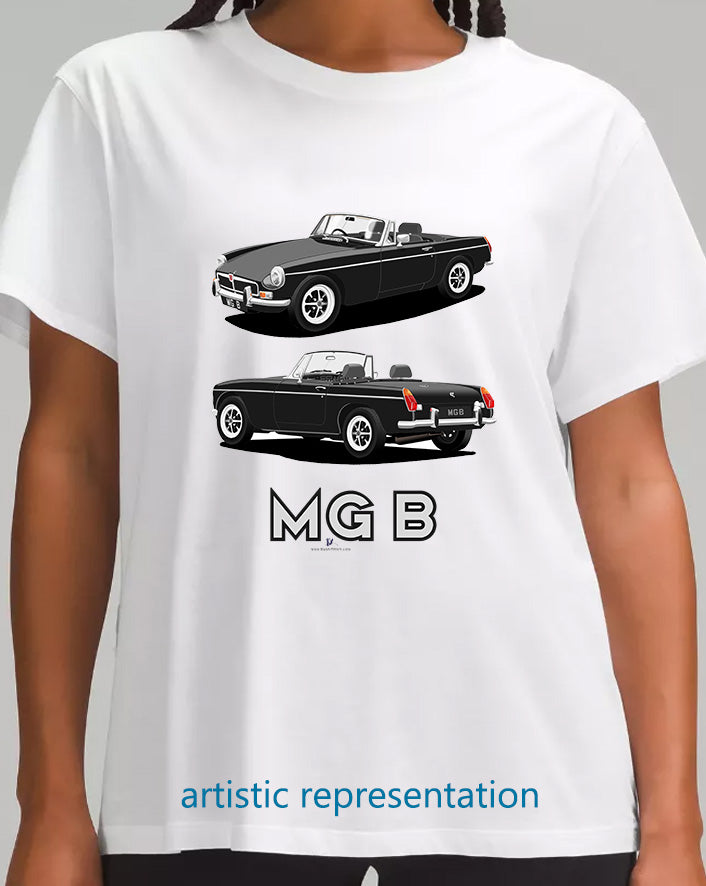 MG B Roadster Mk3 in Black T Shirt