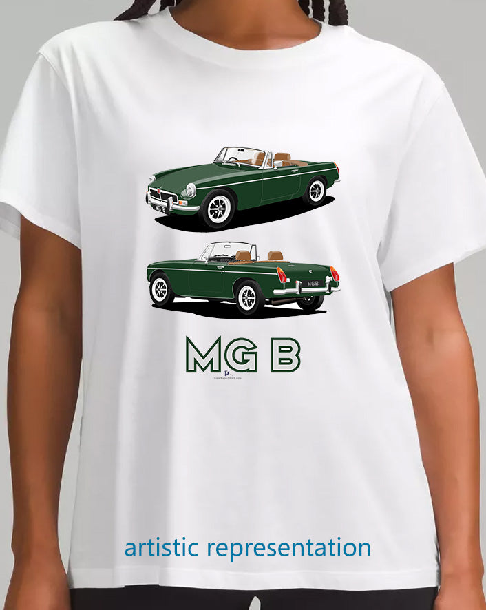 MG B Roadster Mk3 in Green T Shirt