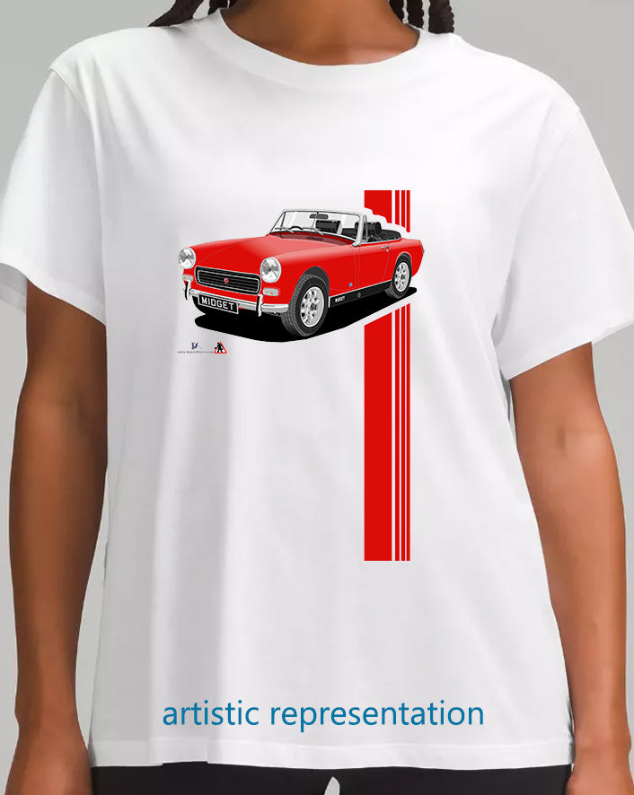 MG Midget Mk3 in Red T Shirt
