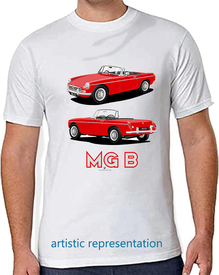 MG B Roadster Mk1 in Red Art T Shirt