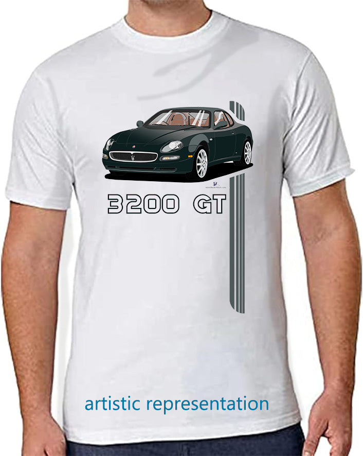 Maserati 3200 GT 10 Spokes in Green Art T Shirt