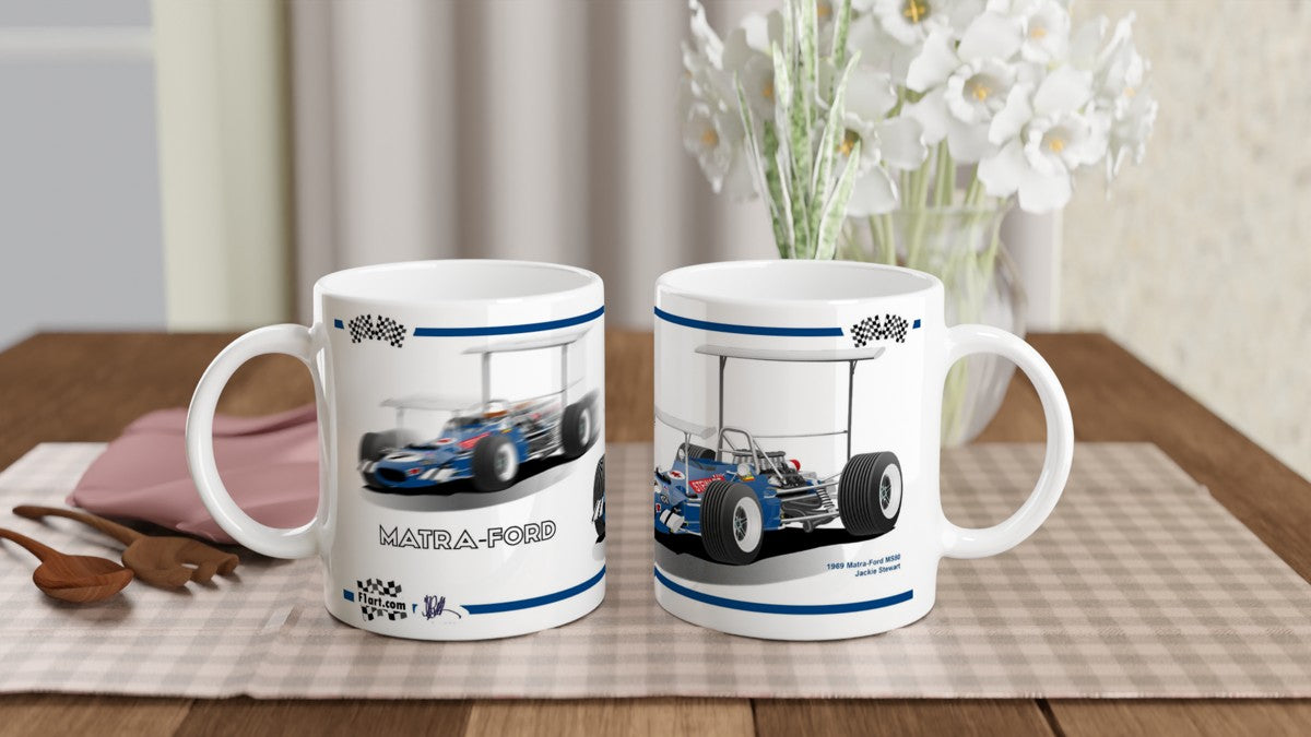 Matra-Ford MS80 Motor Racing F1 Art Mug