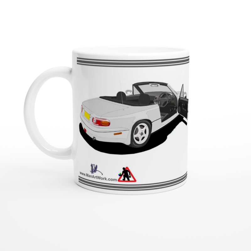 Mazda MX-5 Mk1 in Silver Art Mug