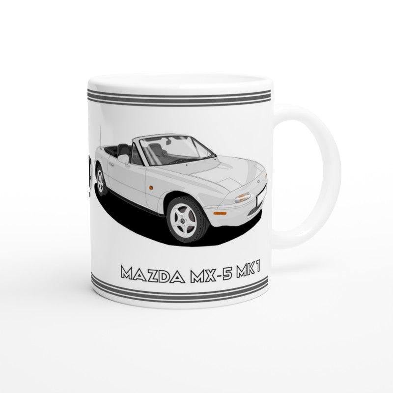 Mazda MX-5 Mk1 in Silver Art Mug