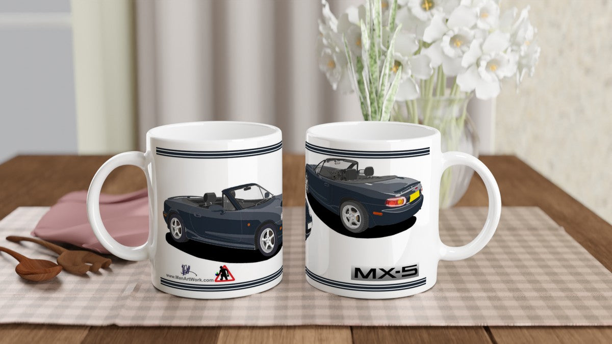 Mazda MX-5 Series 2 in Sport Blue Art Mug