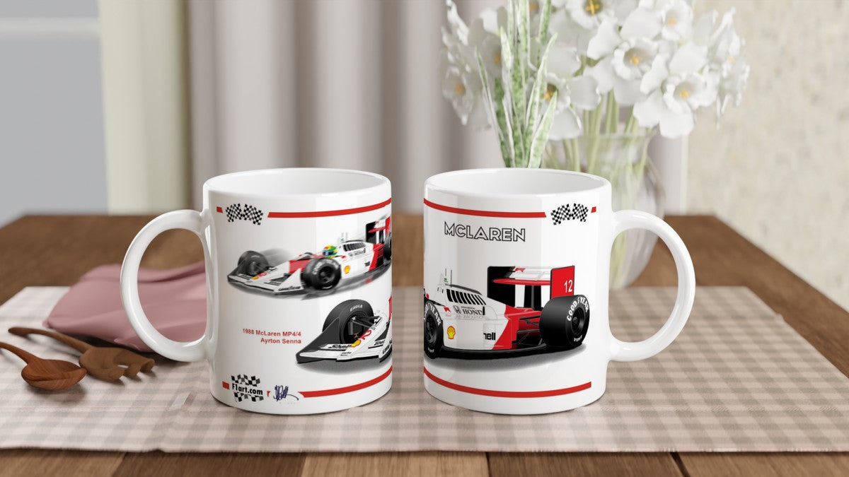 McLaren MP4-4 F1 Motor Racing Art Mug
