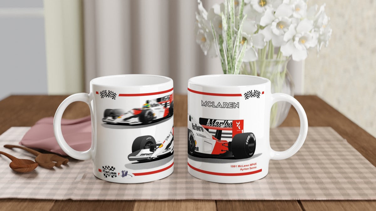 McLaren MP4-6 F1 Motor Racing Art Mug