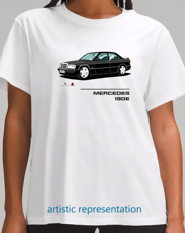Mercedes 190E Cosworth in Black T Shirt