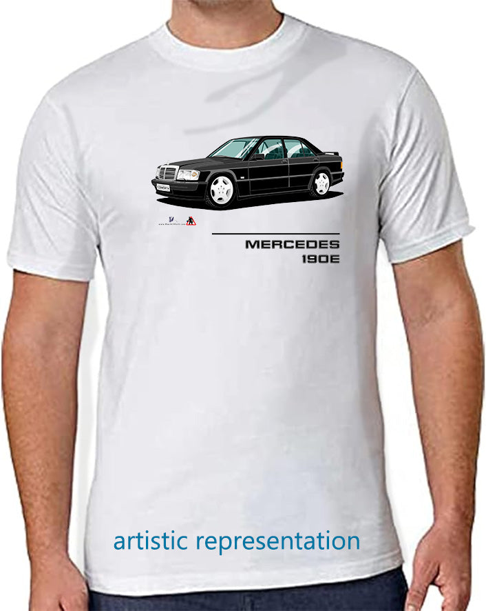 Mercedes 190E Cosworth in Black T Shirt