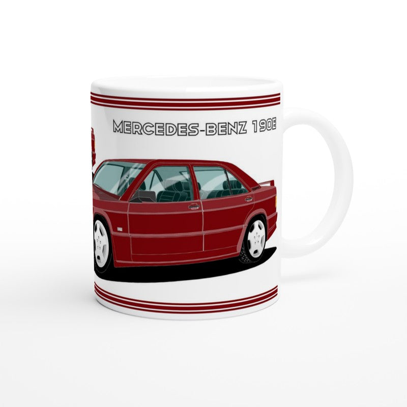 Mercedes 190E Cosworth in Red Art Mug
