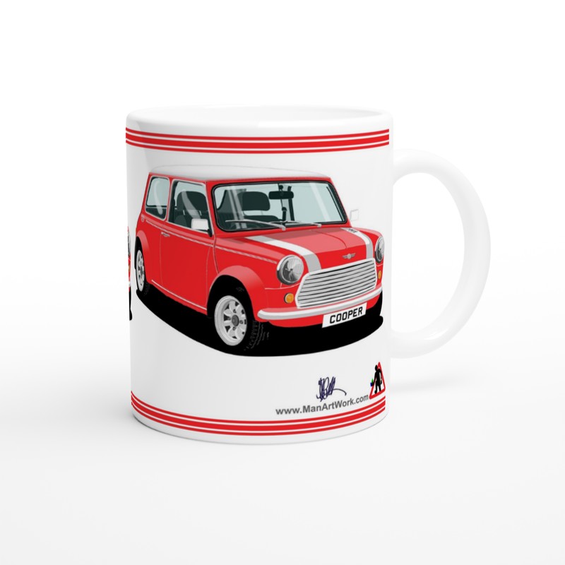 Mini Cooper Mk7 in Red Art Mug