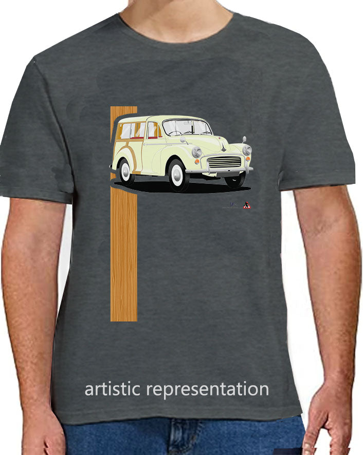 Morris Minor Traveller in Cream T Shirt