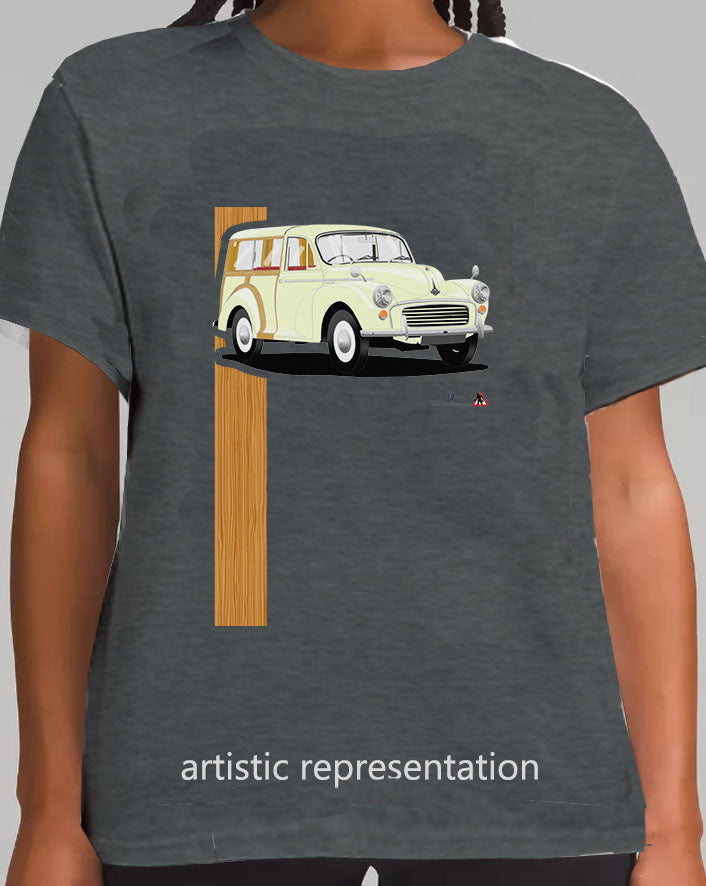Morris Minor Traveller in Cream T Shirt