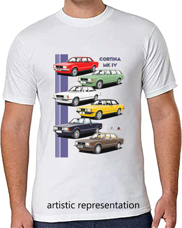Ford Cortina Mk4 Art T Shirt