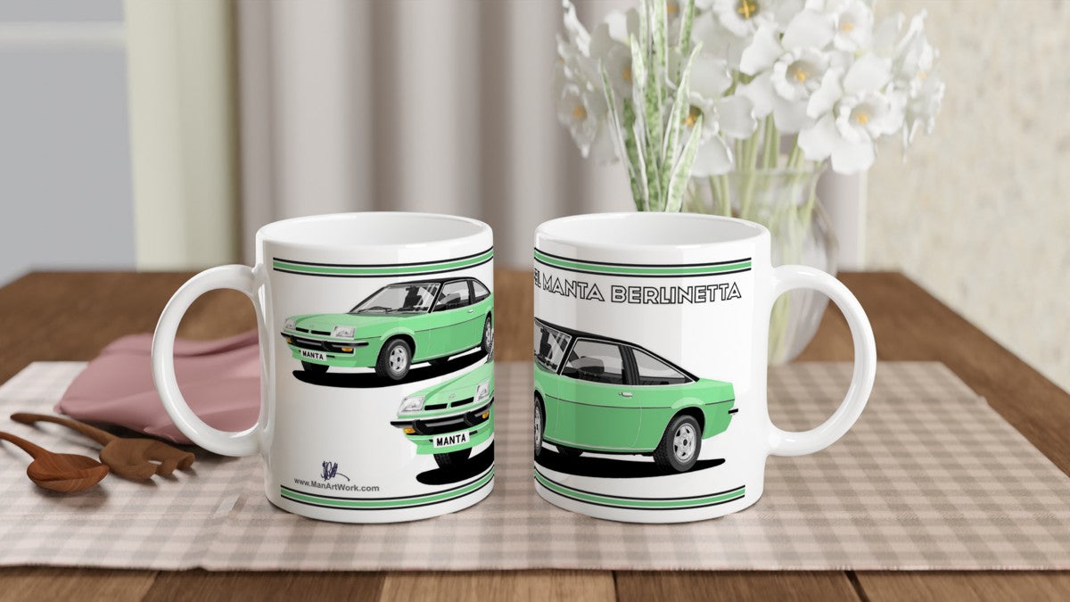 Opel Manta B Coupe Berlinetta in Green Art Mug