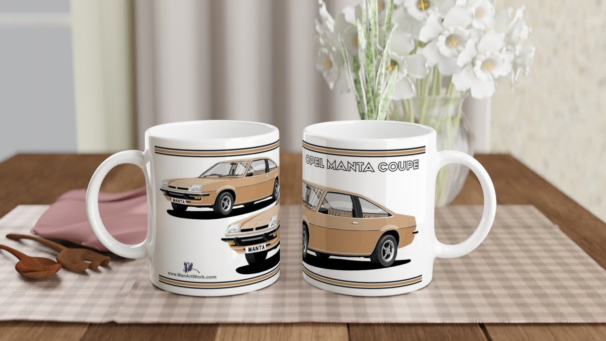 Opel Manta B Coupe in Bronze Art Mug