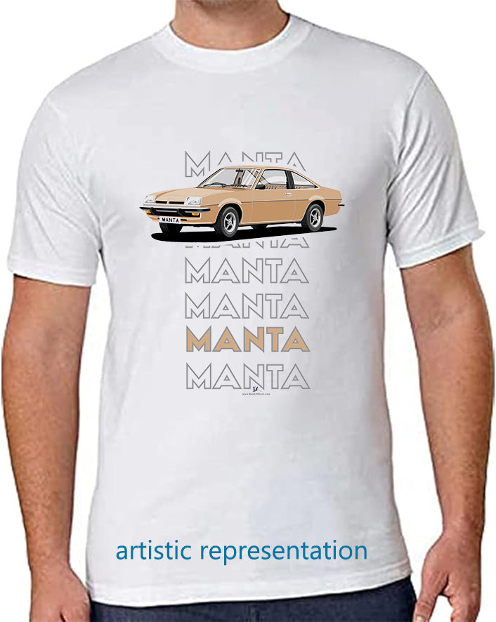 Opel Manta B Coupe in Bronze Art T Shirt