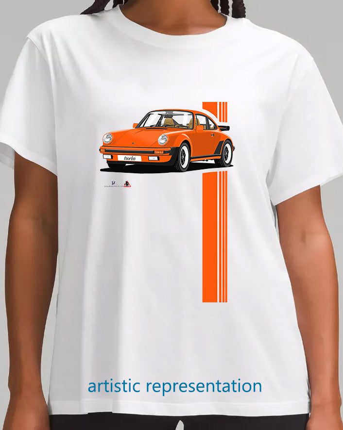 Porsche 911 Turbo (930) in Orange T Shirt
