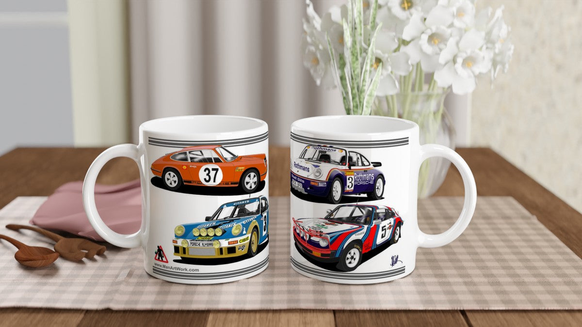 Porsche 911 Rally Car Mug