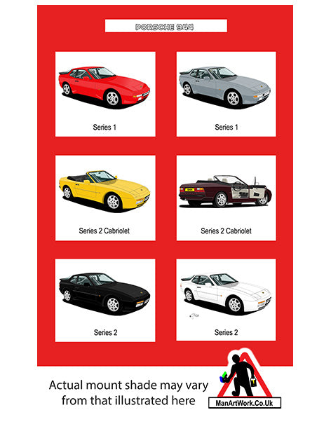 Porsche 944 A4 Art Print