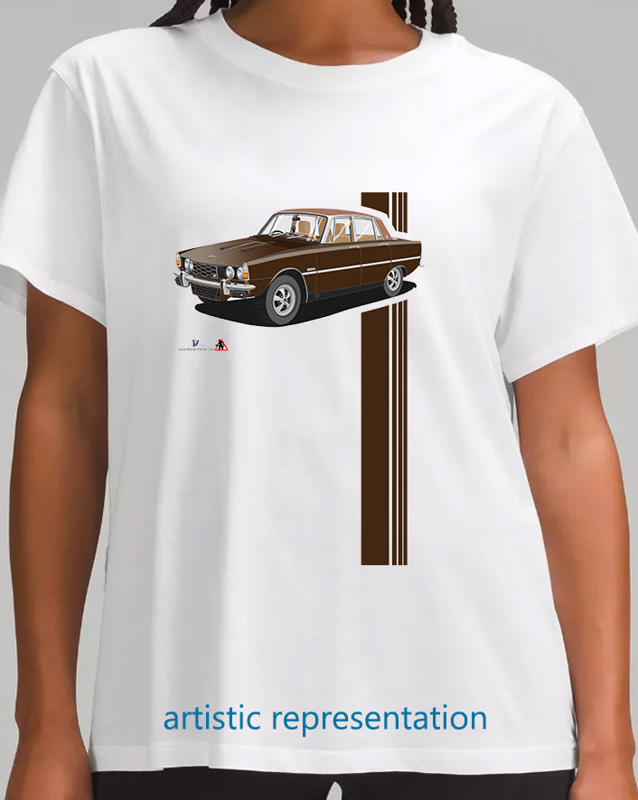 Rover P6 S2 3500 V8 in Brown T Shirt