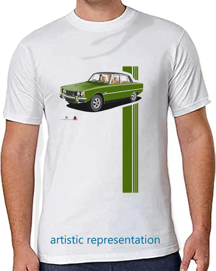 Rover P6 S2 3500 V8 in Green T Shirt
