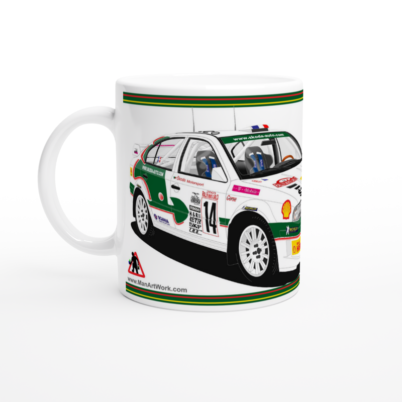 Skoda Octavia VRS Rally Car Art Mug