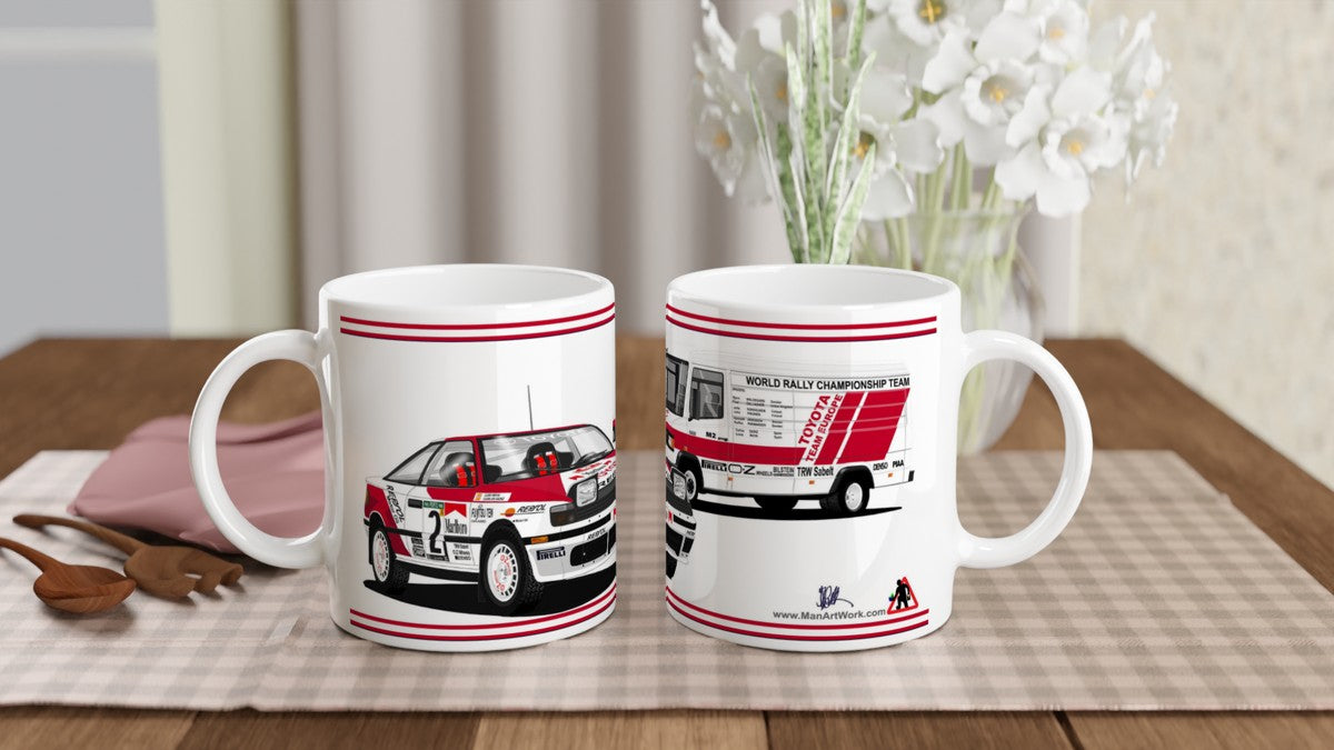 Toyota Celica ST165 Rally Car Art Mug