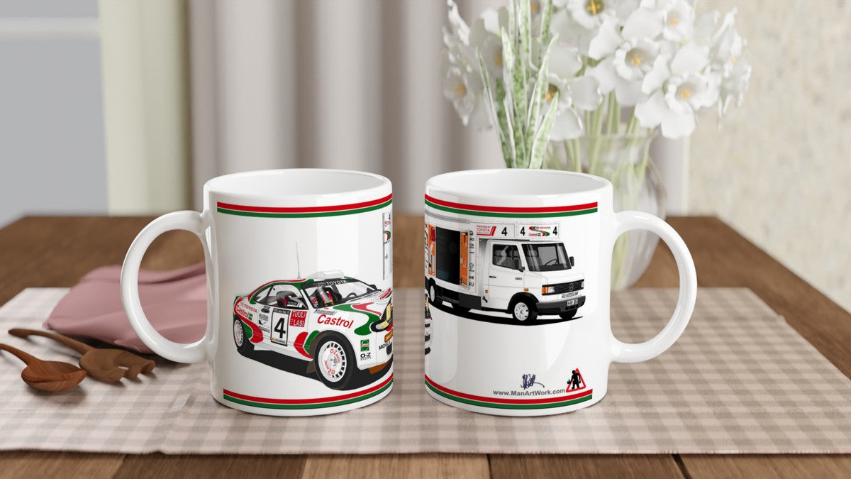Toyota Celica ST185 Rally Car Art Mug